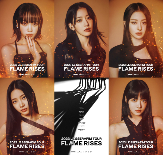 LE SSERAFIM/2023 LE SSERAFIM TOUR'FLAME… LE SSERAFIM announce 'FLAME RISES' tour — shows in Bangkok