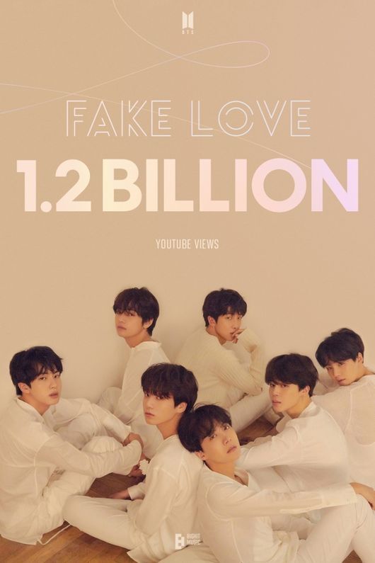BTS 'FAKE LOVE' MV Surpasses 1.2 Billion Views, Marking Their 6th Record