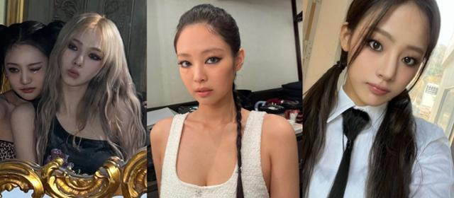 Aespa Ning Ning Karina, BlackPink Jennie, NewJeans Minji. Aespa Ning Ning Karina, BlackPink Jennie, NewJeans Minji.