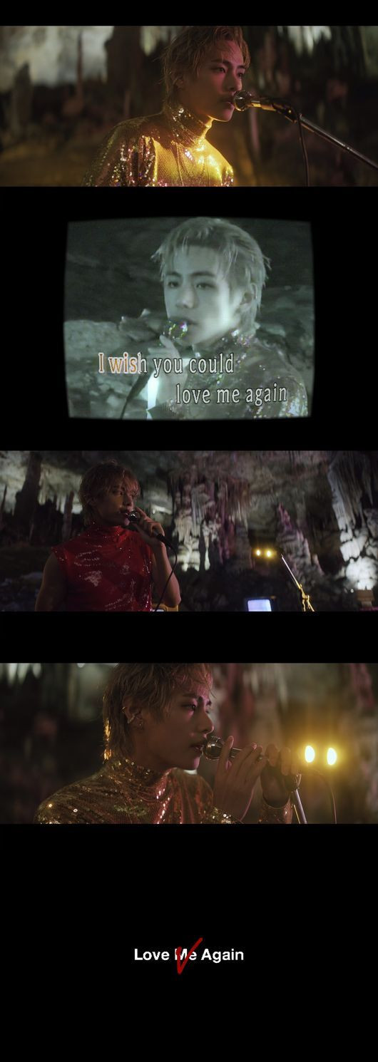 BTS V Transforms into a Blonde Heartthrob in 'Love Me Again' MV Release BTS V Transforms into a Blonde Heartthrob in 'Love Me Again' MV Release