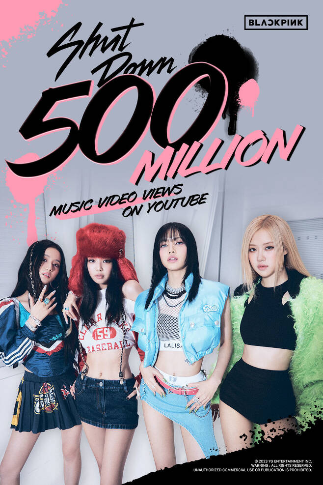 Blackpinks Shut Down Mv Surpasses 500 Million Views Marks 15th For The Group 3877