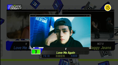 BTS's V Dominates M Countdown with 3rd Consecutive Win