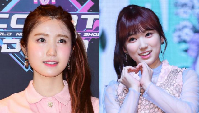 Hitomi Honda (left) and Nako Yabuki from the group IZ*ONE will appear on Mnet's 'Queendom Puzzle'. 