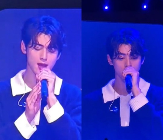 Cha Eun Woo Breaks Down in Tears on Stage, Reminding Fans 'Don't Forget, There's Someone Cheering for You'