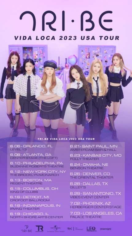K-pop Group TRI.BE Announces First U.S. Tour Since Debut, Set to Conquer 17 Cities