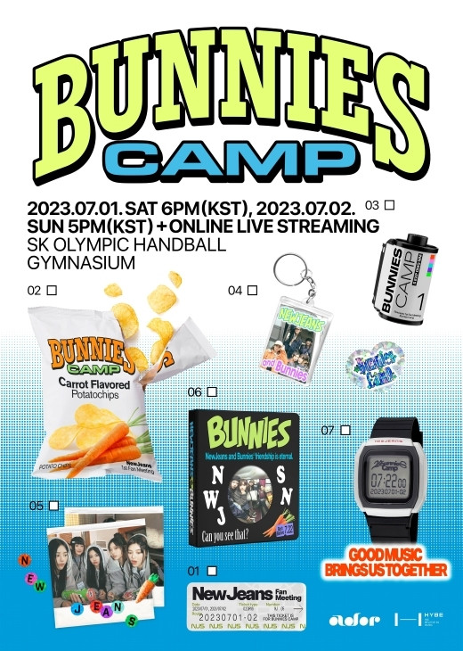 NewJeans' Inaugural Fan Meeting 'Bunnies Camp' in July: A Hybrid Online and Offline Event
