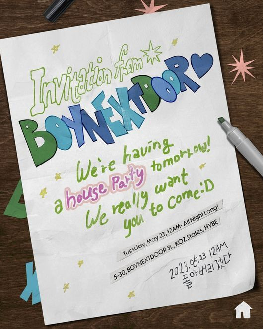 BOYNEXTDOOR Teases 'Going Crazy' MV Ahead of Official Release, Invites Fans to a Charming Party