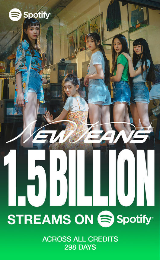 NewJeansNewJeans Hits 1.5 Billion Cumulative Streams on Spotify, Maintaining Momentum During Inactivity