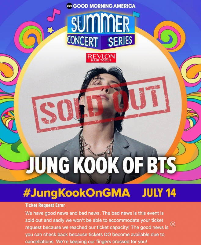 BTS Jungkook Makes Historic First K-pop Solo Appearance at US GMA Summer Concert, Tickets Sell Out Instantly, Proving His 'Global Superstar' Status
