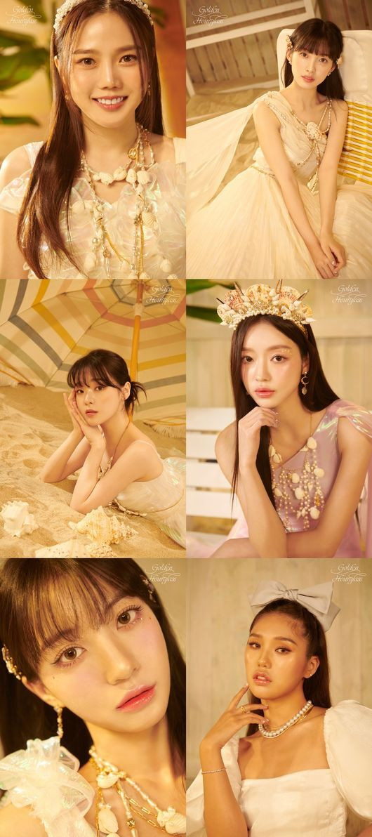 OH MY GIRL Transforms into Radiant Beach Goddesses Under the Golden Sun, Emitting Unyielding Charisma