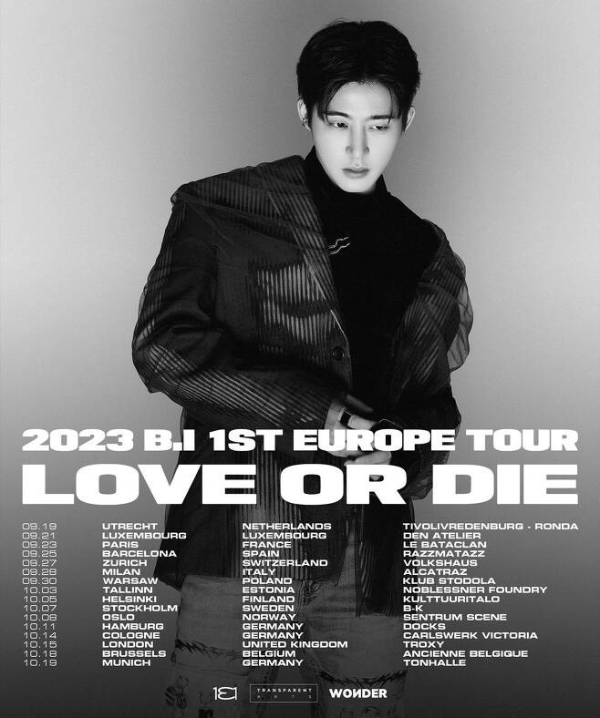 B.I Embarks on an Exhilarating 16-City European Tour 'LOVE OR DIE' this Fall
