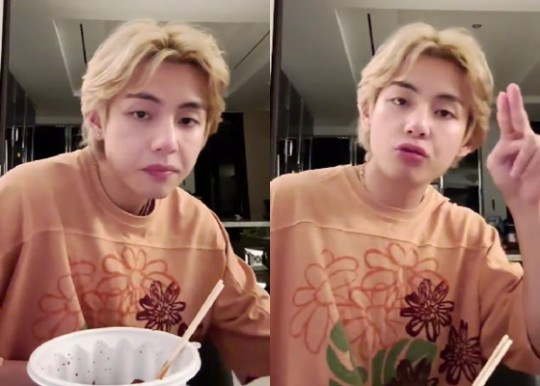 BTS V Shares:'Currently Weighing 62kg, Need to Diet' While Enjoying Jajangmyeon on Live Stream