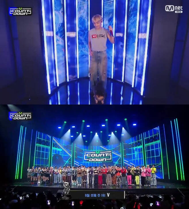 BTS's V Dominates 'M Countdown' for 5th Week, Despite No Appearance; Japanese Band 'YOASOBI' Steals the Spotlight