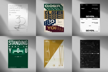 BTS's Jungkook Unveils 'GOLDEN' Track Poster: Sensuous Design Resembling an Exhibition
