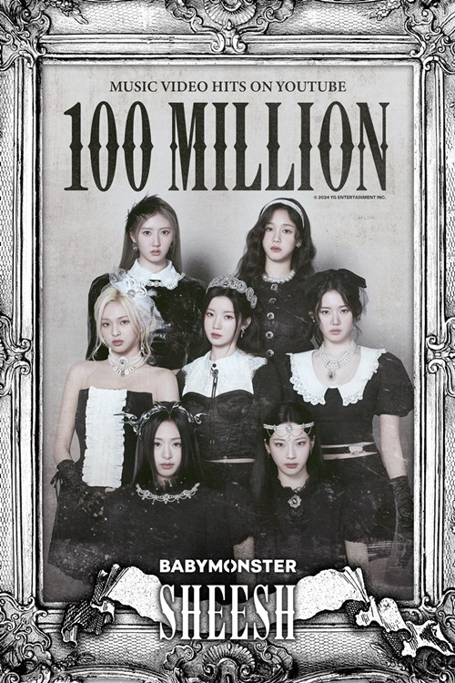 YG's New Girl Group BabyMonster Hits 100 Million Views in Record Time with Debut MV 'SHEESH'