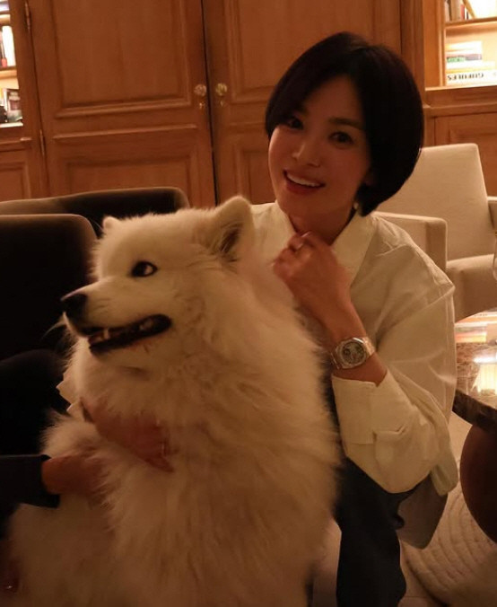 Song Hye-kyo's Barefaced Short Hair Photos Go Viral; Fans Say, 'Are You a High Schooler?'